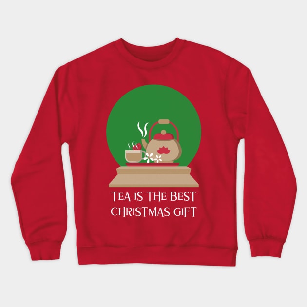 Tea is the best Christmas Gift Crewneck Sweatshirt by Octeapus